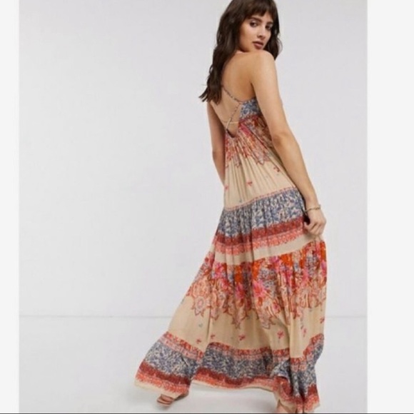 NWT Free People "Give A Little" Boho Maxi Dress - Picture 3 of 9